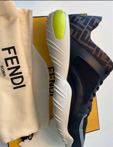 fendi high top sock sneakers|Fendi fancy chunky sneakers.